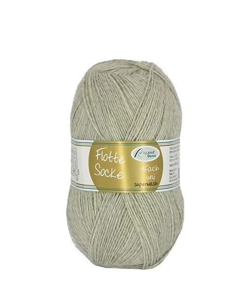 955 light grey heather flotte socke uni by rellana garne at Wabi Sabi