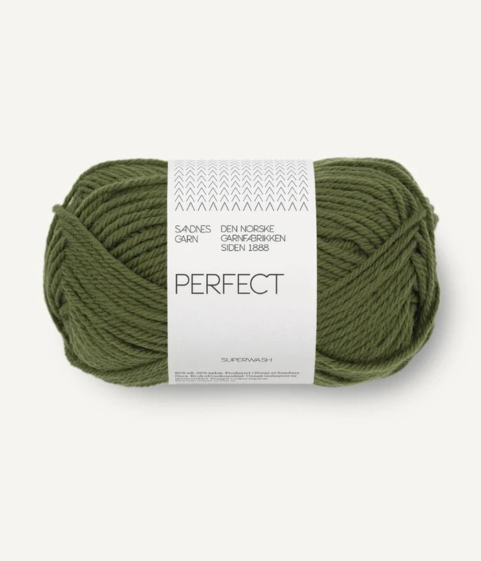 9573 moss green perfect by sandnes garn at Wabi Sabi