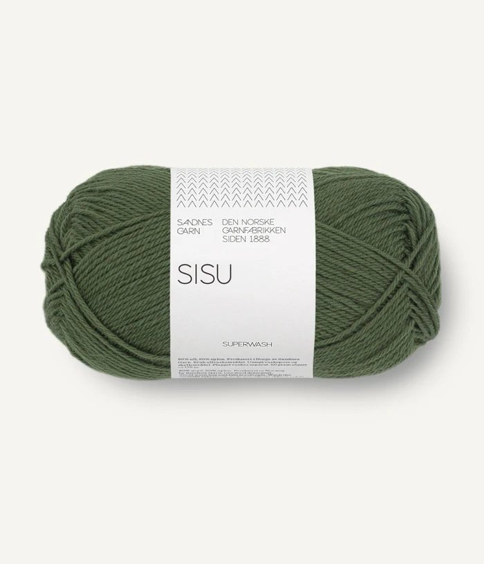 9573 moss green sisu by sandnes garn at Wabi Sabi