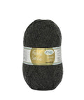 958 dark grey heather flotte socke uni by rellana garne at Wabi Sabi