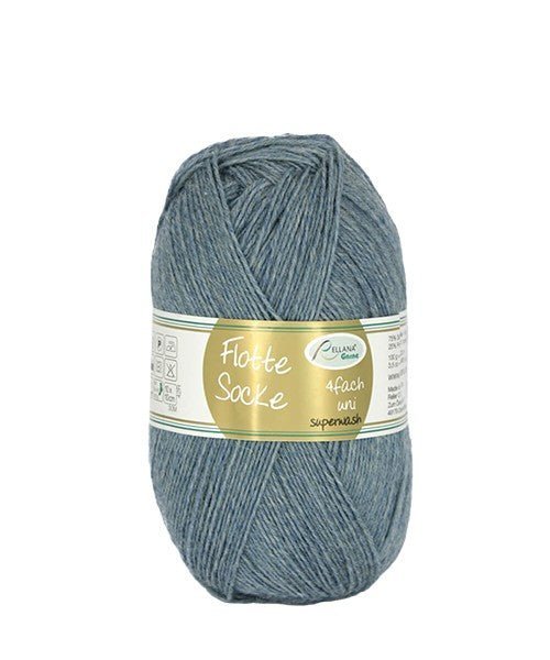 972 blue jean heather flotte socke uni by rellana garne at Wabi Sabi