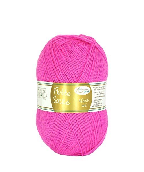 992 magenta flotte socke uni by rellana garne at Wabi Sabi