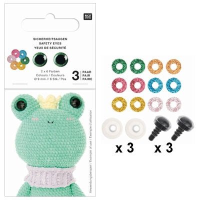 9mm (set of 3 pairs)