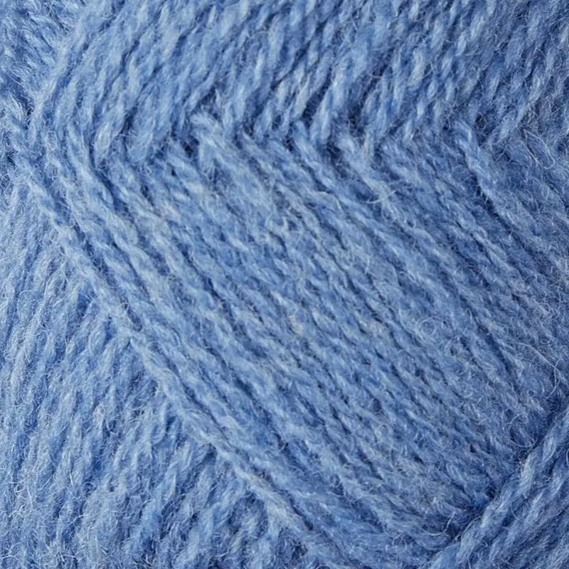 FC15 mid sky blue shetland jumper weight by jamieson & smith at Wabi Sabi
