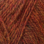 FC38 orange rust mix shetland jumper weight by jamieson & smith at Wabi Sabi