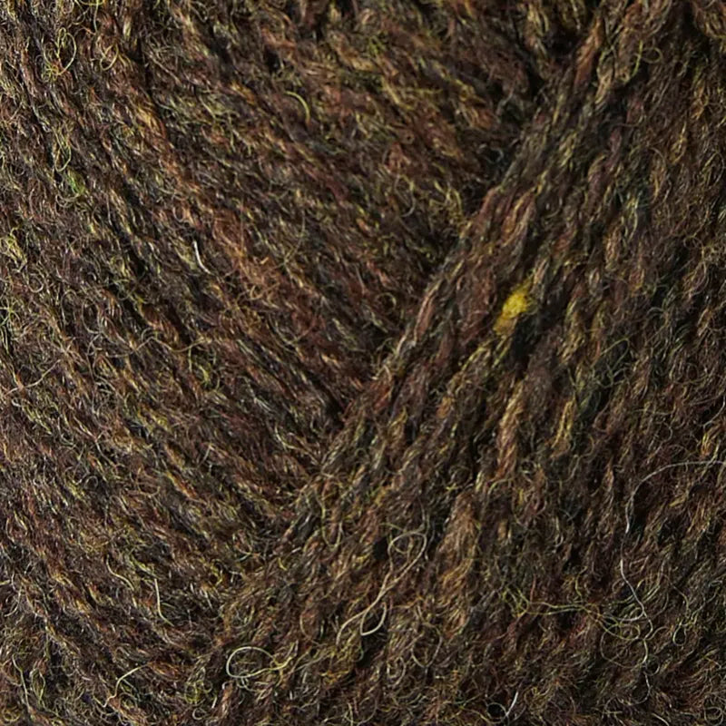 FC44 brown mix shetland jumper weight by jamieson & smith at Wabi Sabi