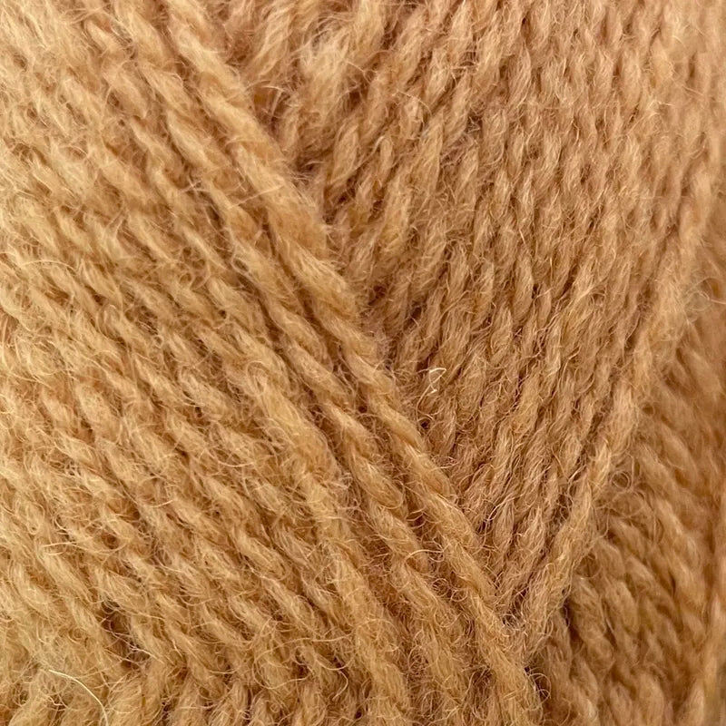 FC45 tan shetland jumper weight by jamieson & smith at Wabi Sabi