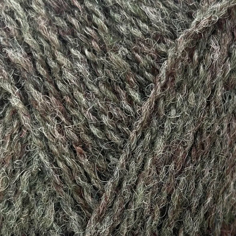 FC46 dark green grey shetland jumper weight by jamieson & smith at Wabi Sabi