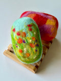 wet felted soaps