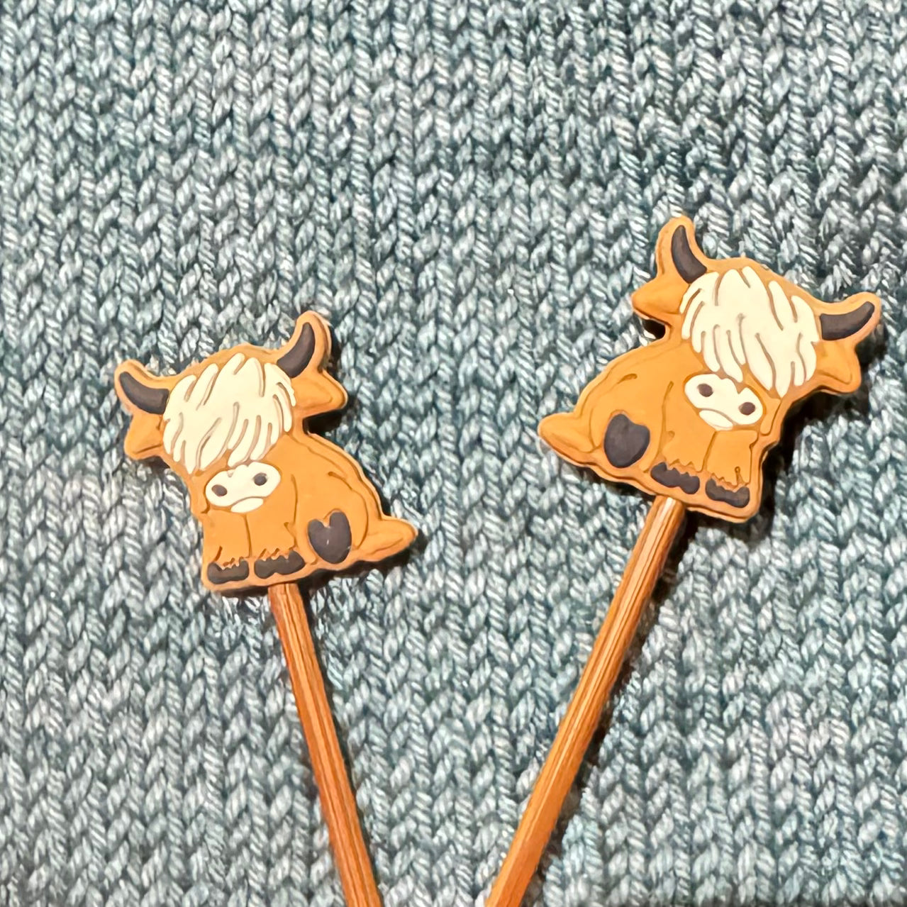 bison / highland cow needle stoppers