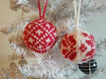 colourwork christmas balls