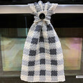 'a ' buffalo plaid kitchen towel by yarn kit | Wabi Sabi