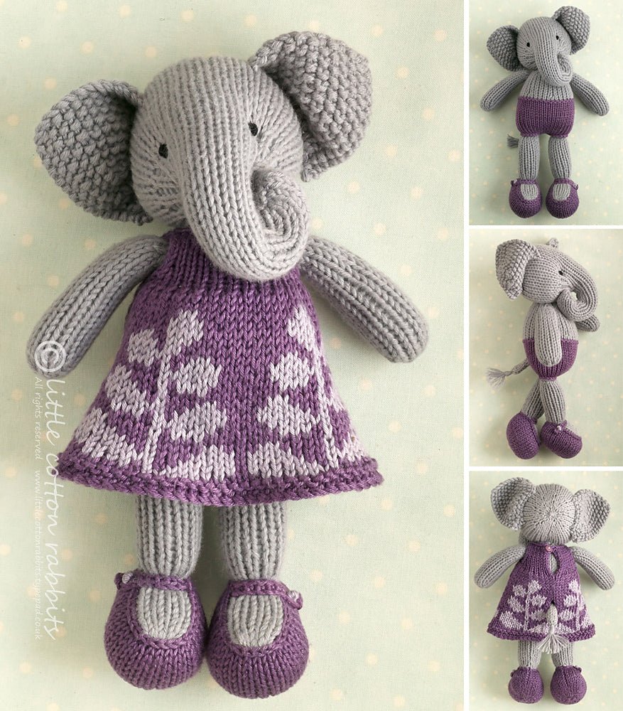 'a ' elephant stuffies by yarn kit | Wabi Sabi