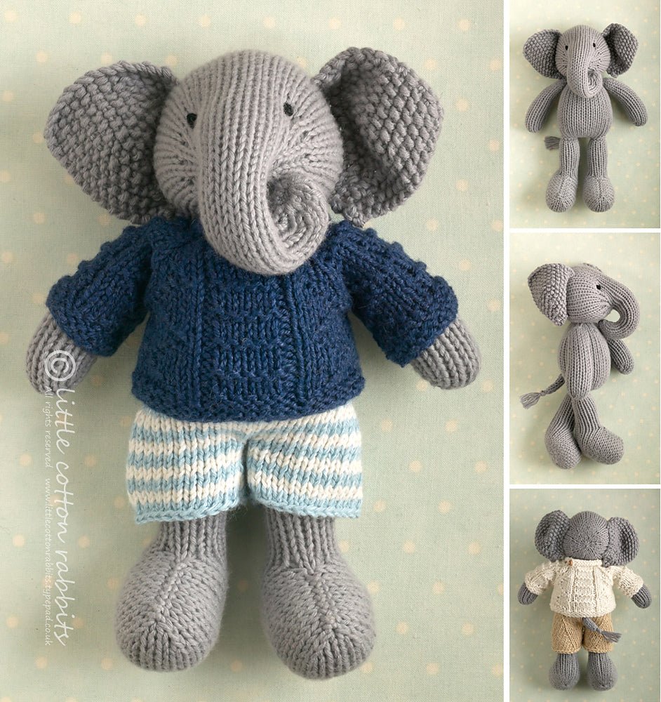'a ' elephant stuffies by yarn kit | Wabi Sabi
