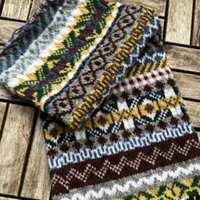 ' ' all creatures great and small shetland scarf by yarn kit | Wabi Sabi