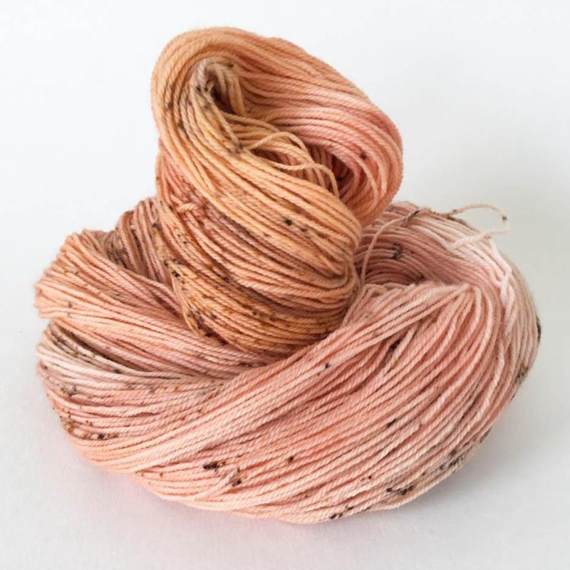 'apricot ' merino worsted/aran by kat's riverside studio | Wabi Sabi