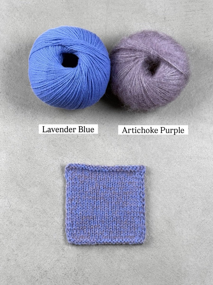 artichoke purple lavender blue by knitting for olive at Wabi Sabi