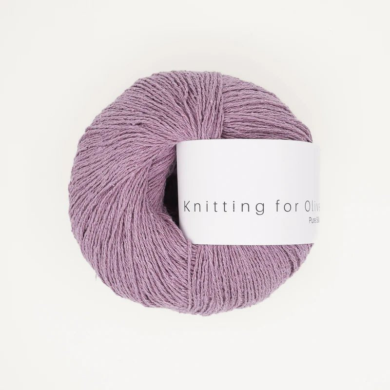 artichoke purple pure silk by knitting for olive at Wabi Sabi