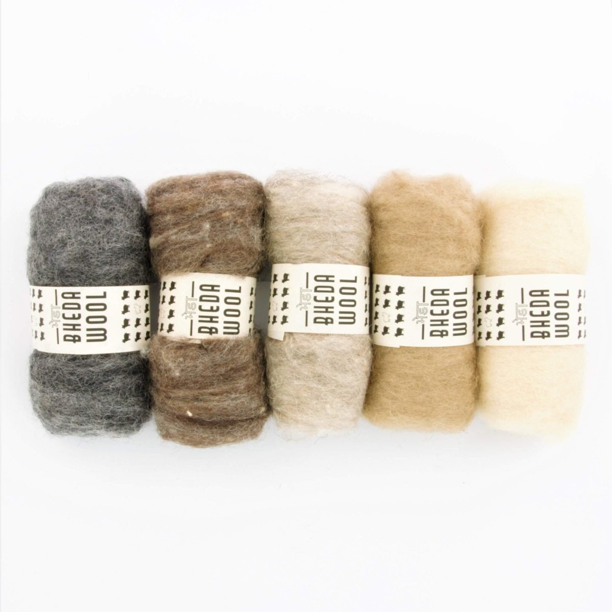 '005 light beige ' bhedawool felting wool: 25g by Bhedawool | Wabi Sabi