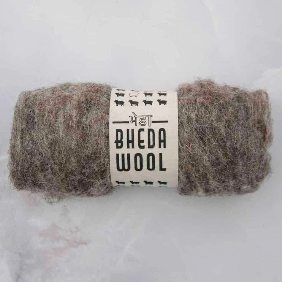 '494 natural brown ' bhedawool felting wool: 25g by Bhedawool | Wabi Sabi