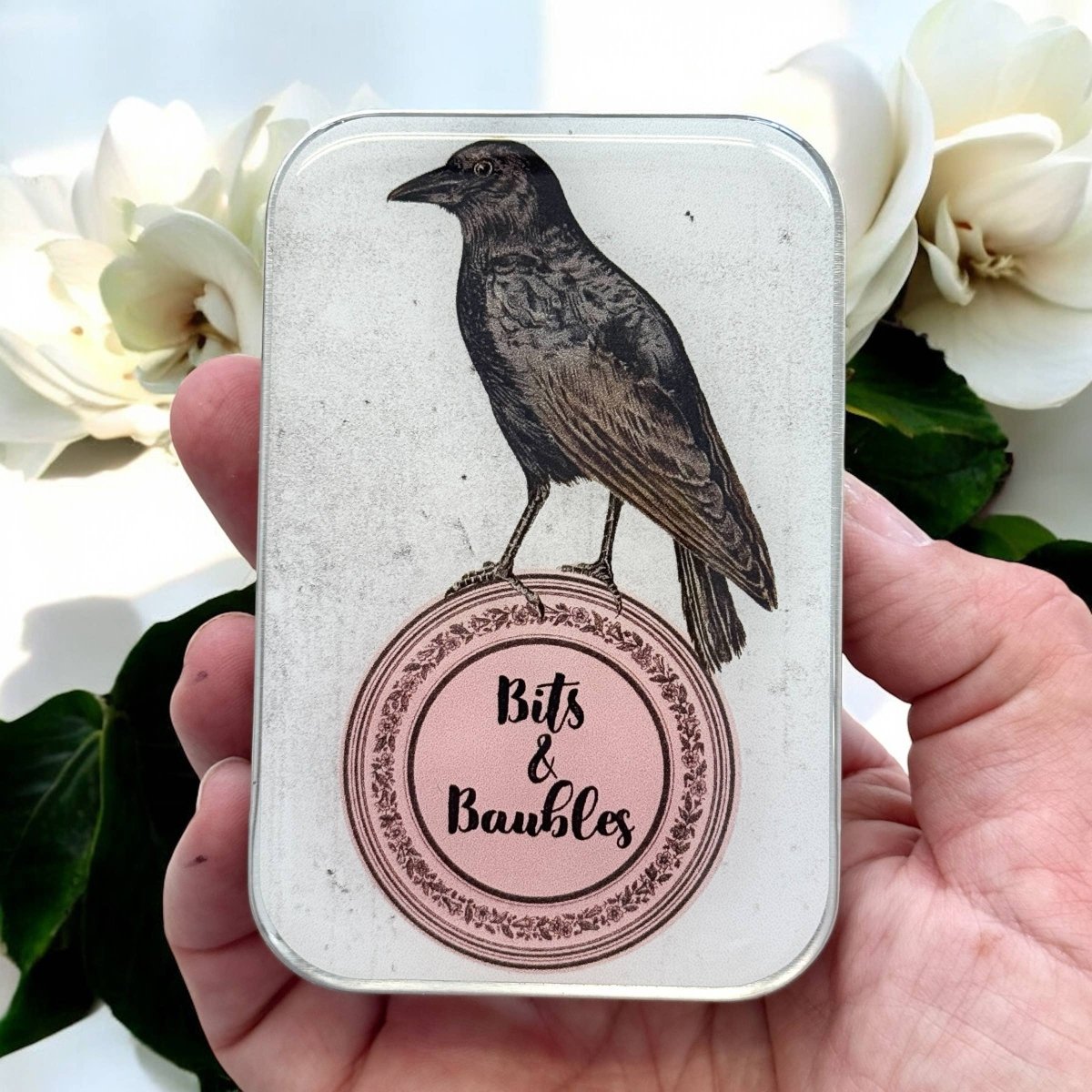 Bits & Baubles Crow Notions Tin by Firefly Notes at Wabi Sabi