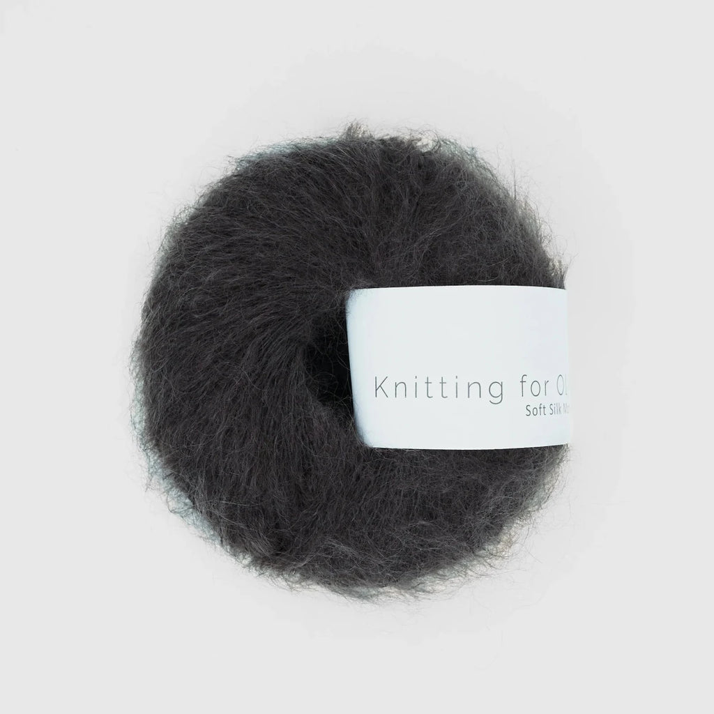 black tea soft silk mohair by knitting for olive at Wabi Sabi