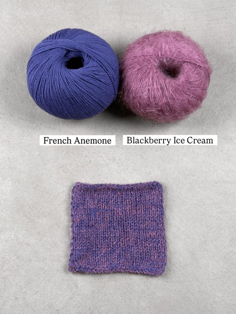 blackberry ice cream french anemone by knitting for olive at Wabi Sabi