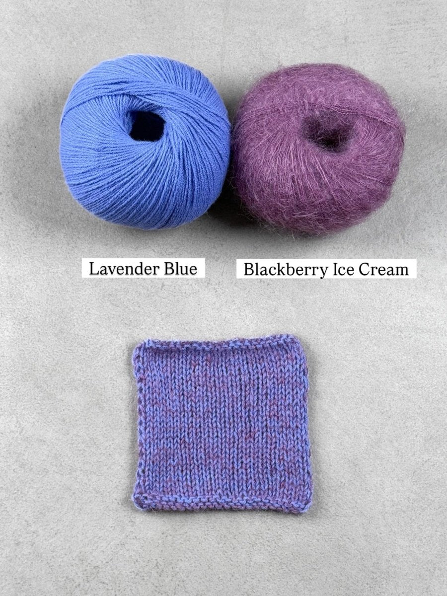 blackberry ice cream lavender blue by knitting for olive at Wabi Sabi