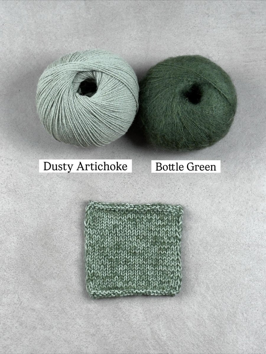 bottle green dusty artichoke by knitting for olive at Wabi Sabi