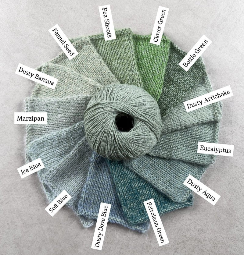 bottle green eucalyptus by knitting for olive at Wabi Sabi