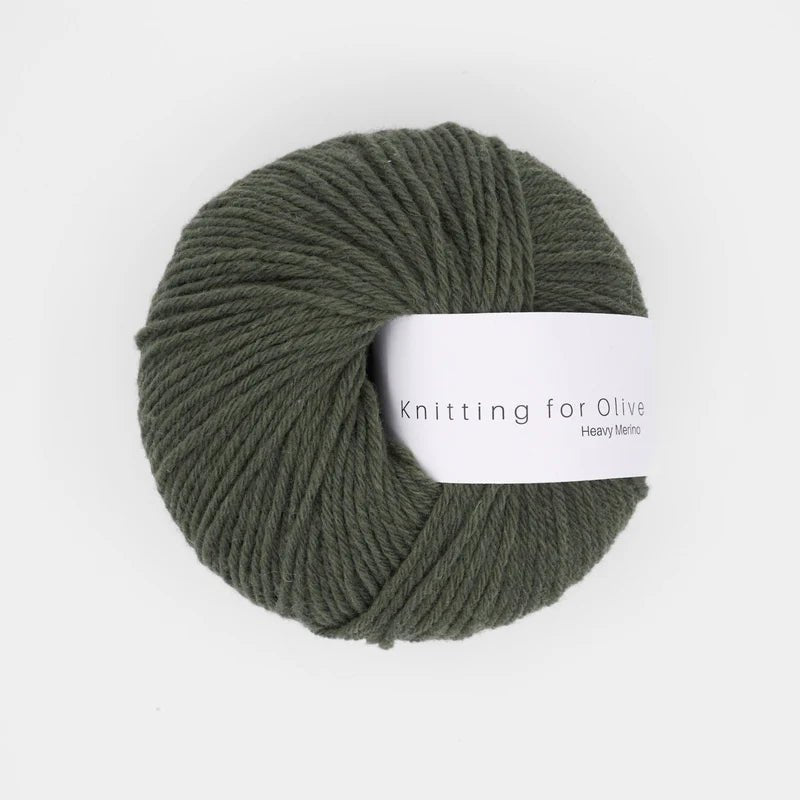 bottle green heavy merino by knitting for olive at Wabi Sabi