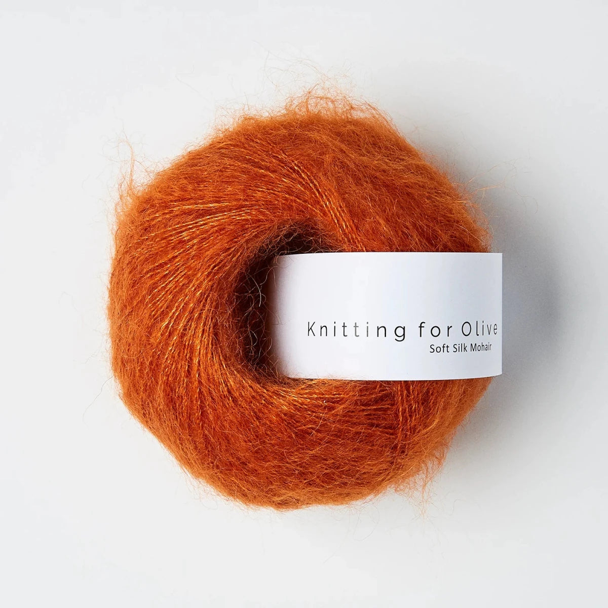 burnt orange soft silk mohair by knitting for olive at Wabi Sabi