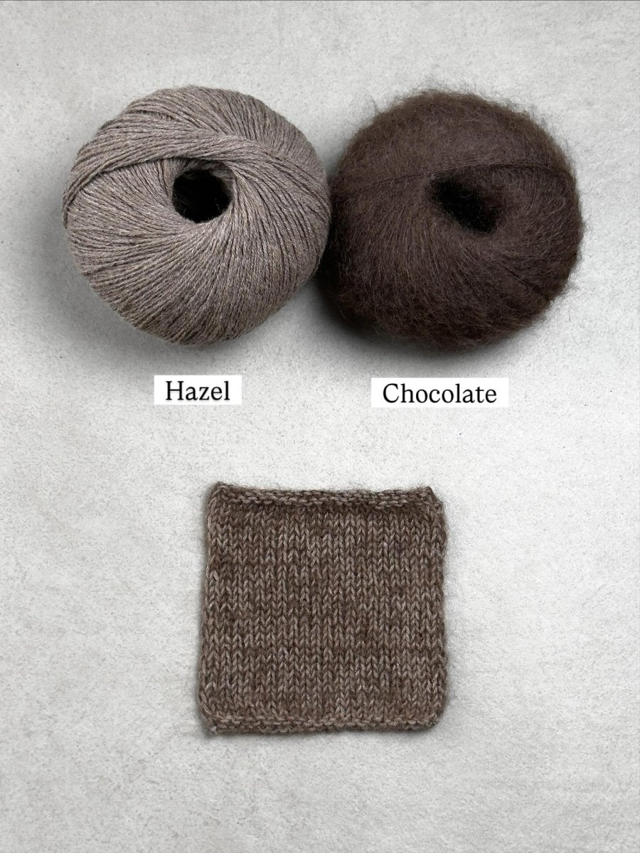 chocolate hazel by knitting for olive at Wabi Sabi