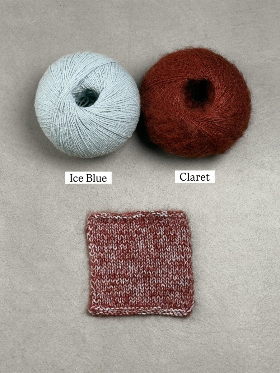 claret ice blue by knitting for olive at Wabi Sabi