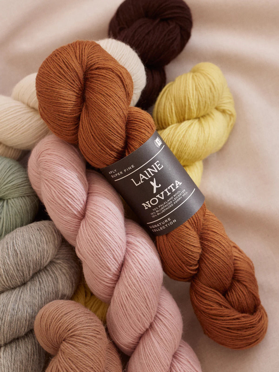 cloudy cotton Laine x Novita 4ply by laine at Wabi Sabi