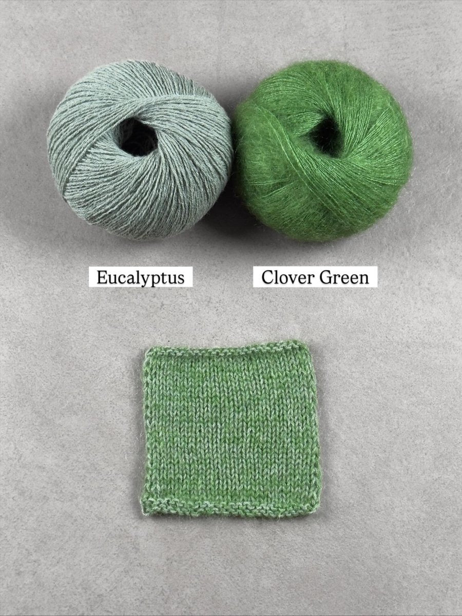 clover green eucalyptus by knitting for olive at Wabi Sabi