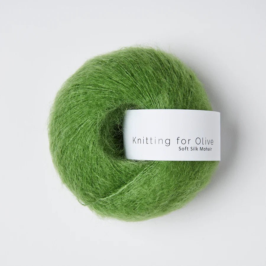 'clover green ' soft silk mohair by knitting for olive | Wabi Sabi