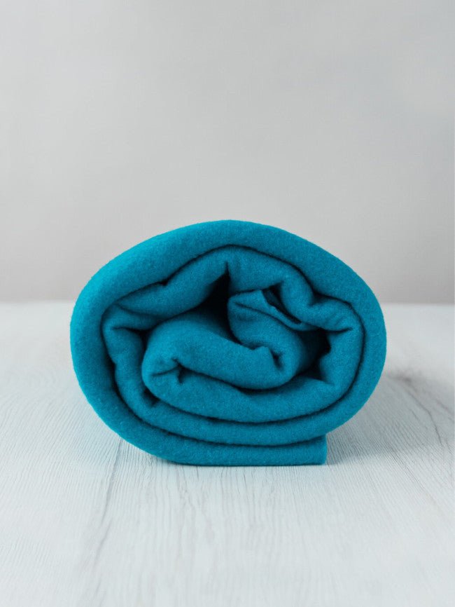 cobalt 1.5m x 1m extra - fine merino pre - felt by dyeing house gallery at Wabi Sabi