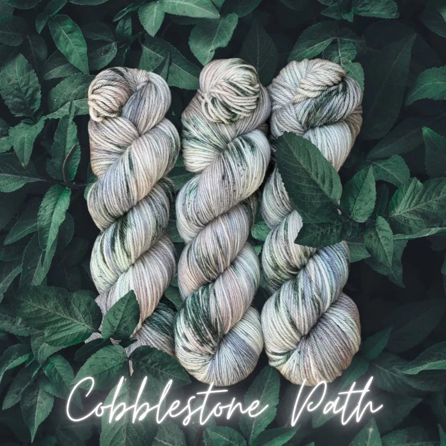 cobblestone path faerie garden fingering by purl passion fibre arts at Wabi Sabi