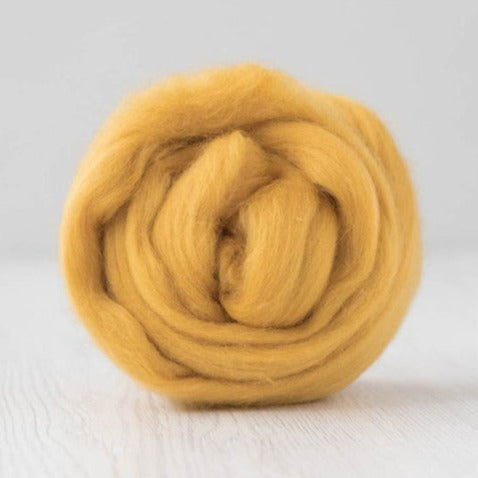 honey merino roving: solid colours by gram by dyeing house gallery at Wabi Sabi