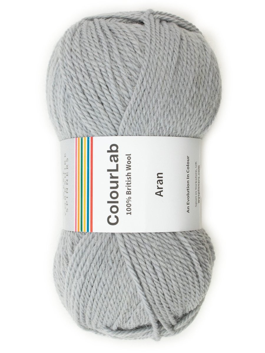 1173 dove grey colourlab aran by West Yorkshire Spinners | Wabi Sabi