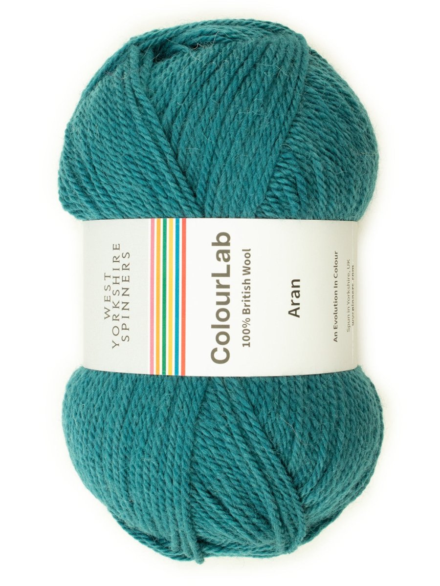 1175 true teal colourlab aran by West Yorkshire Spinners | Wabi Sabi