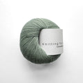 dusty artichoke comptatible cashmere by knitting for olive at Wabi Sabi
