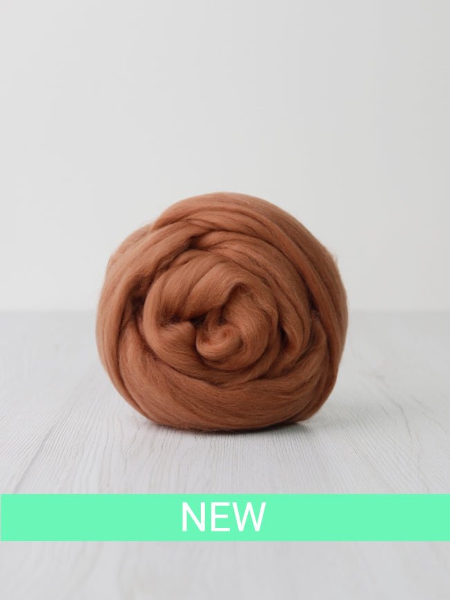 cookie merino roving: solid colours by gram by dyeing house gallery at Wabi Sabi