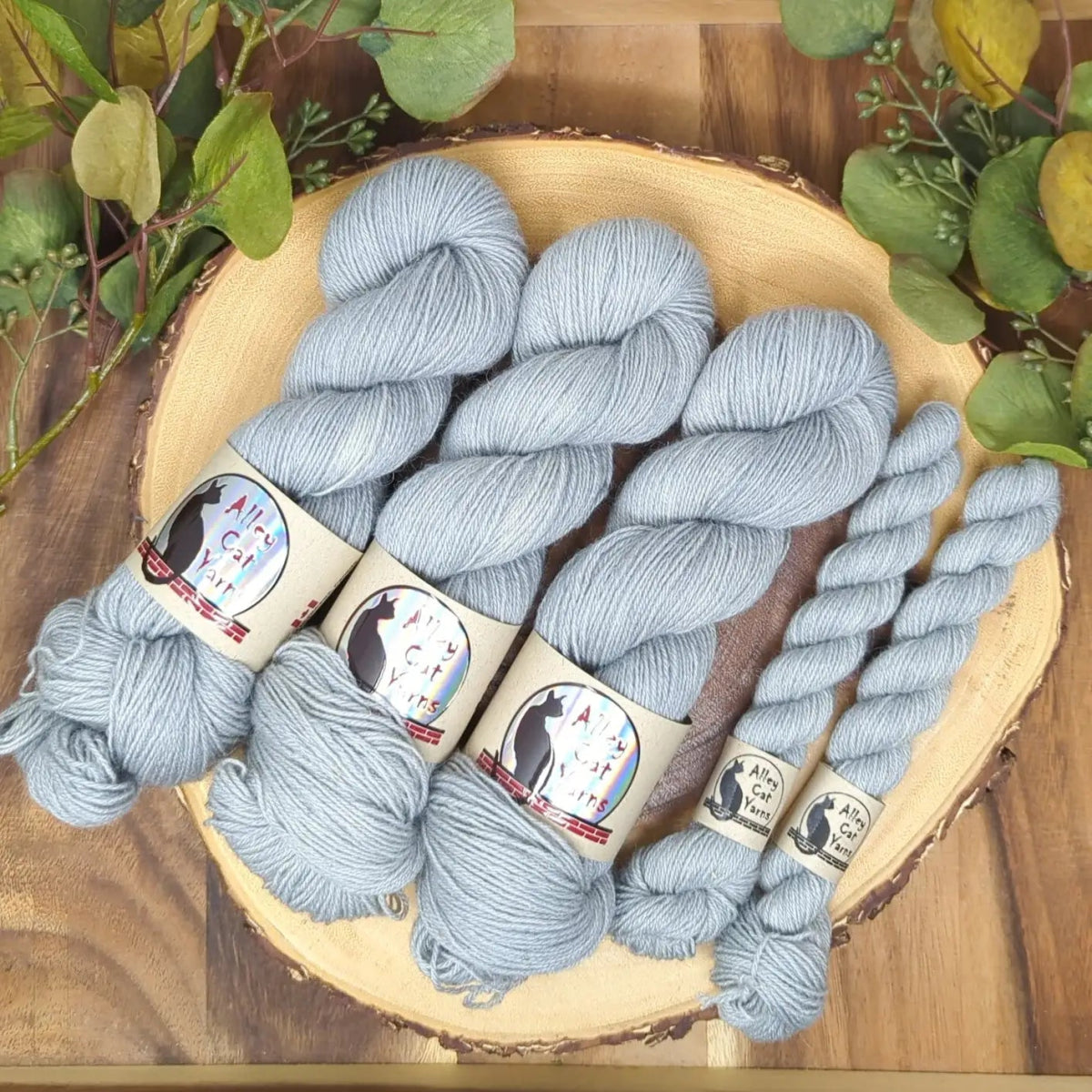 'cool grey ' ontario sock by alley cat yarns trunk show | Wabi Sabi