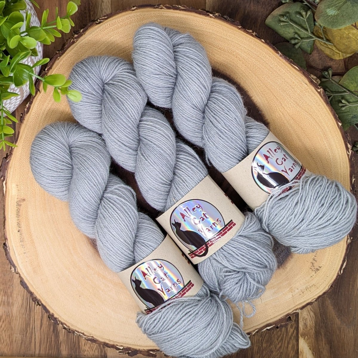 'cool silver ' ontario sock by alley cat yarns | Wabi Sabi