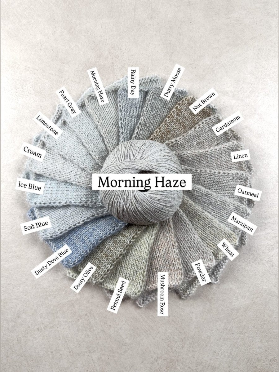 cream morning haze by knitting for olive at Wabi Sabi