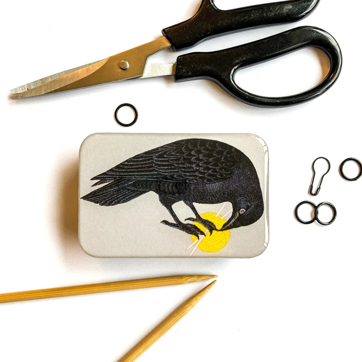 crow & yarn notion tins by firefly notes at Wabi Sabi