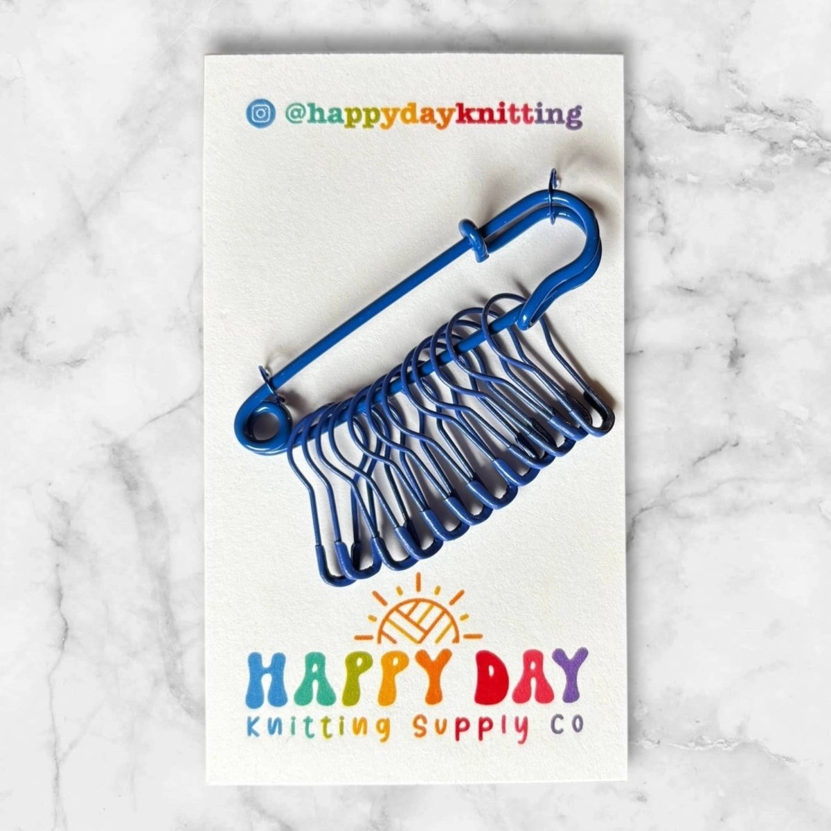 Dark Blue stitch holder & marker sets by happy day at Wabi Sabi