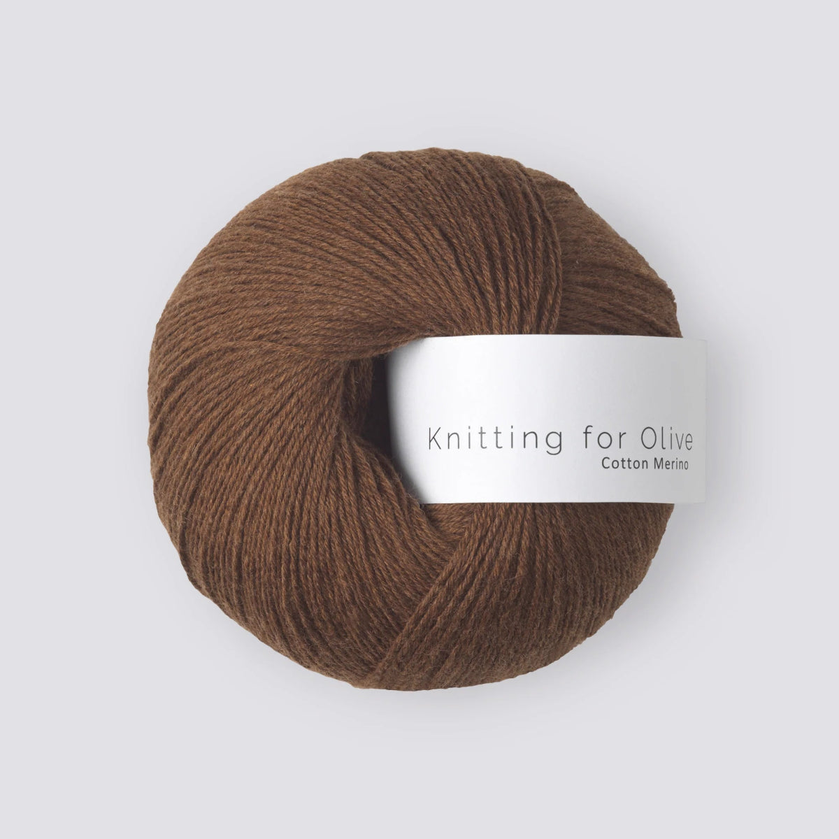 'dark cognac ' cotton merino by knitting for olive | Wabi Sabi